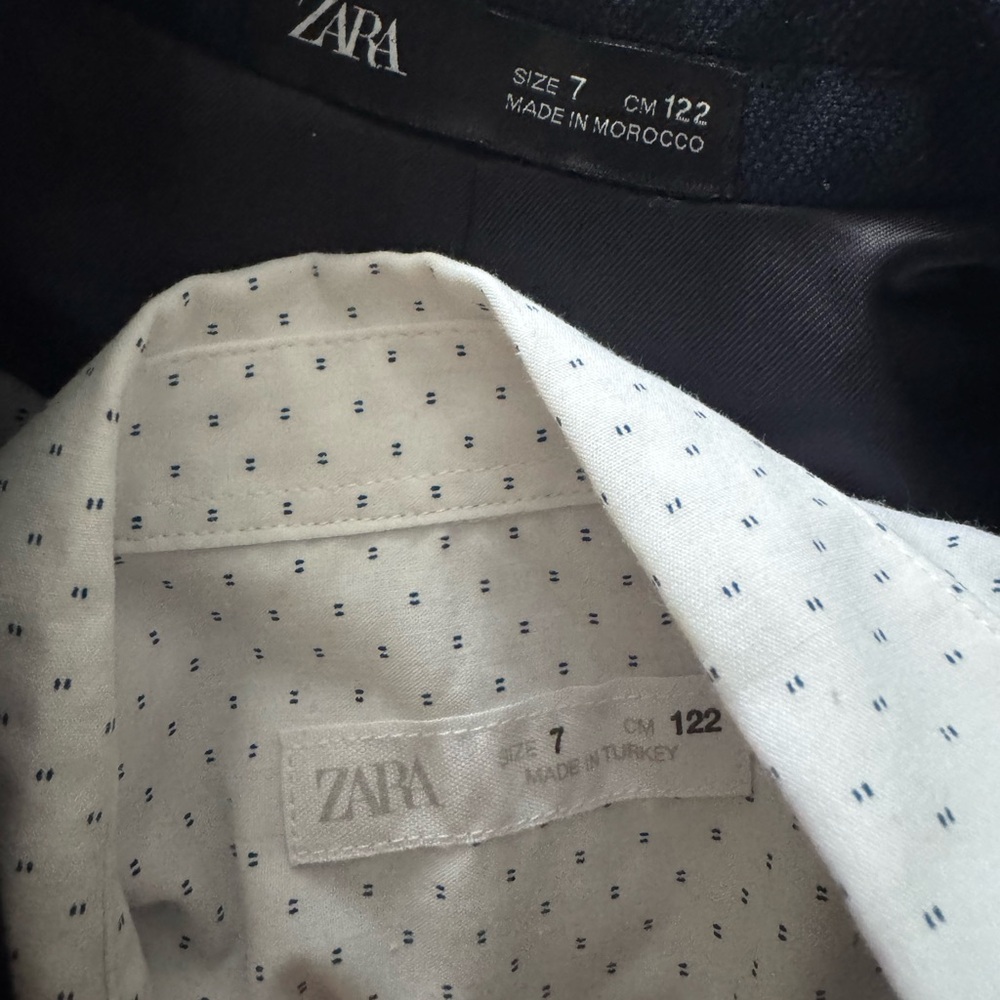 Zara navy blue suit set